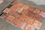 Ca 9 m2 rode terracotta antieke plavuizen 18x18 cm, Ophalen, Gebruikt, Steen of Klei, Minder dan 50 cm