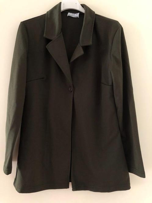Blazer / jasje Lucy Paris, donkergroen met 1 knoop, zgan, Kleding | Dames, Jasjes, Kostuums en Pakken, Zo goed als nieuw, Jasje