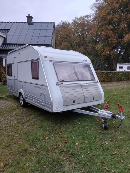 Kip Grand Traveller 47 TDB  met mover, voortent en luifel, Caravans en Kamperen, Caravans, Particulier, tot en met 4, 1000 - 1250 kg