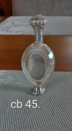 Antiek zilveren parfum flesje., Antiek en Kunst, Antiek | Glas en Kristal, Ophalen of Verzenden