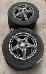 Vier Dezent lichtmetalen velgen met winterbanden 185/65 R15, 15 inch, ., Banden en Velgen, .