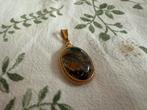 Vintage Gouden ring met Mosagaat, Ophalen of Verzenden, Zo goed als nieuw, Met edelsteen, Goud