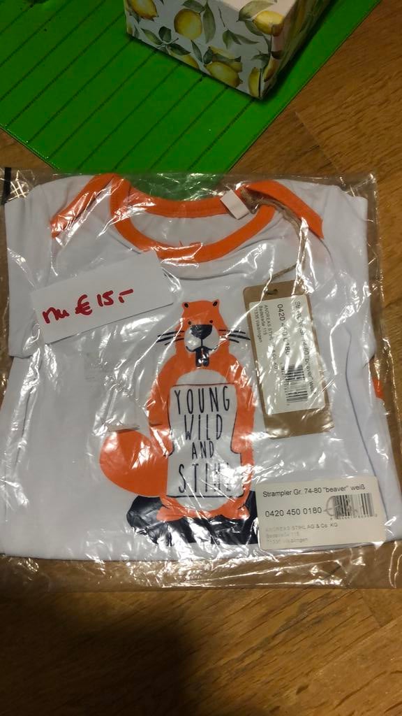 Stihl rompertje maat 74-80 nieuw, Ophalen, Zo goed als nieuw, Buitenlandse clubs, Shirt