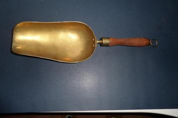 Antieke koperen schep - Kruidenier - 19e eeuw - 43cm  beschikbaar voor biedingen