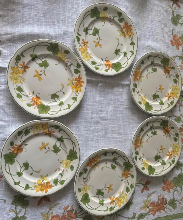 Villeroy & Boch Geranium Borden 27 cm, Huis en Inrichting, Keuken | Servies, Gebruikt, Bord(en), Overige stijlen, Porselein, Ophalen of Verzenden