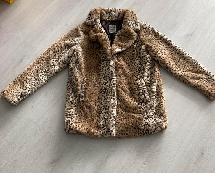 Geisha panter imitatie bontjas maat M/L, Kleding | Dames, Jassen | Winter, Nieuw, Maat 38/40 (M), Overige kleuren, Ophalen of Verzenden