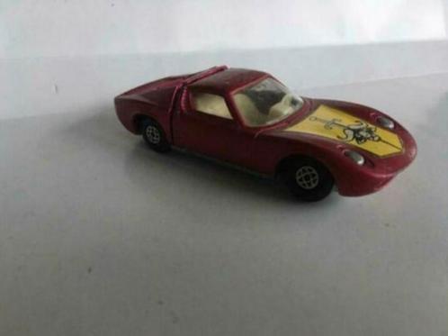 model Lamborghini Miura, rood / fuchsia, 1:43, Matchbox k-24, Hobby en Vrije tijd, Modelauto's | 1:43, Gebruikt, Auto, Matchbox