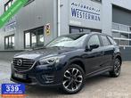 Mazda CX-5 2.5 SkyActiv-G 192 GT-M 4WD Aut Leer Stoel-/stuur, Auto's, Automaat, Zwart, 2000 kg, Blauw