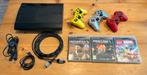 PS3 Super Slim 12GB + 3 Controllers + 3 Games, Spelcomputers en Games, Ophalen of Verzenden, Gebruikt, Met 3 controllers of meer