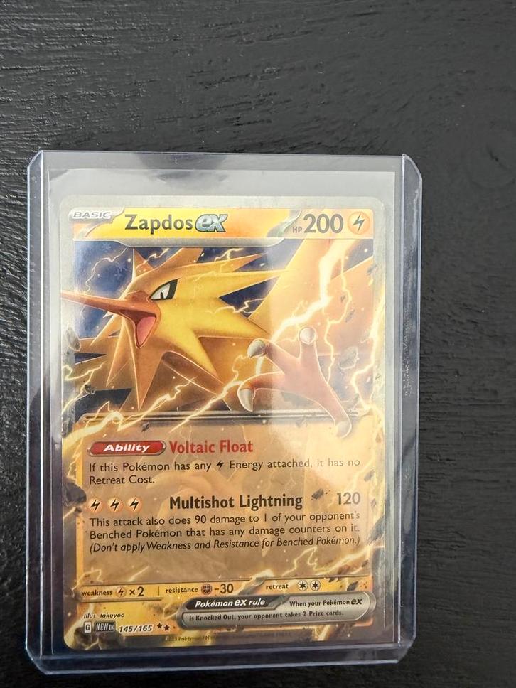 Zapdos EX 145 Pokemon kaart, Hobby en Vrije tijd, Verzamelkaartspellen | Pokémon, Zo goed als nieuw, Ophalen of Verzenden