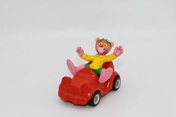 Pink panter panther in rode auto rood bully vintage