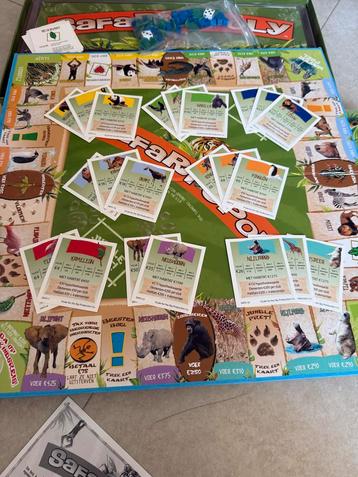 Safari-Opoly Bordspel beschikbaar voor biedingen