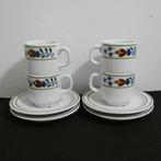 Mosa - Boerenbont - 4 kop en schotels [1052], Antiek en Kunst, Antiek | Servies los, Ophalen