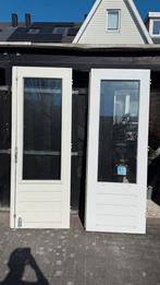 2x buitendeuren, Deurkozijn, Zo goed als nieuw, 150 tot 225 cm, Inclusief glas