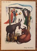 Twee Oude Kerstkaarten - Drie Koningen, Ophalen of Verzenden, 1940 tot 1960, Gelopen, België en Luxemburg
