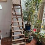Inklapbare rechte trap, molenaarstrap, werktrap van 9 treden, Doe-het-zelf en Verbouw, Ladders en Trappen, Ophalen, Minder dan 2 meter