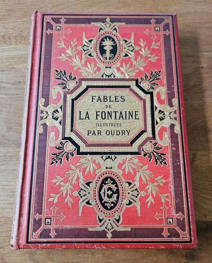 Boek Fables de la Fontaine illustrees partij Oudry, Antiek en Kunst, Antiek | Boeken en Bijbels, Ophalen of Verzenden