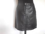 SET - prachtig zwart leren rokje - 42, Kleding | Dames, SET, Verzenden, Zwart, Maat 42/44 (L)