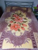 Roze Deken met Bloemen - Eenpersoons, Huis en Inrichting, Slaapkamer | Beddengoed, Eenpersoons, Ophalen of Verzenden, Roze, Deken of Dekbed