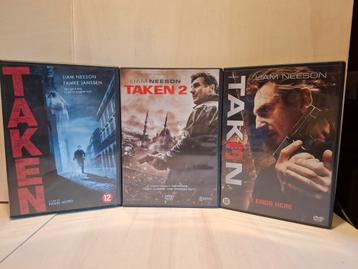 Taken 1 t/m 3 - Liam Neeson - Actie Thriller - 3 DVD Set  beschikbaar voor biedingen