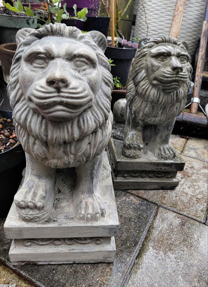 3D beeld Leeuw, Tuin en Terras, Tuinbeelden, Nieuw, Dierenbeeld, Beton, Ophalen