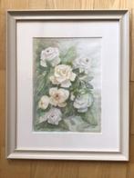 Lijst met rozen, Huis en Inrichting, Woonaccessoires | Lijsten, Ophalen of Verzenden, Zo goed als nieuw, Hout, 50 tot 75 cm
