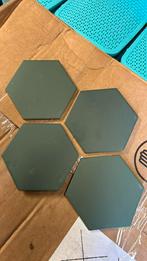 Groene hexagon tegels 130 st, 2,2m2, Nieuw, Wandtegels, Keramiek, Ophalen