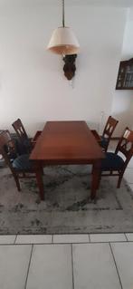 Eettafel met 4 stoelen, Ophalen, Gebruikt, 4 tot 6 stoelen