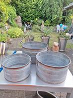 3 metalen bakken VDNC.DALEN,DRENTHE, Minder dan 30 cm, Minder dan 60 cm, Rond, Ophalen of Verzenden