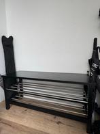 Schoenenrek met kapstok zwart set, Ophalen, Zo goed als nieuw