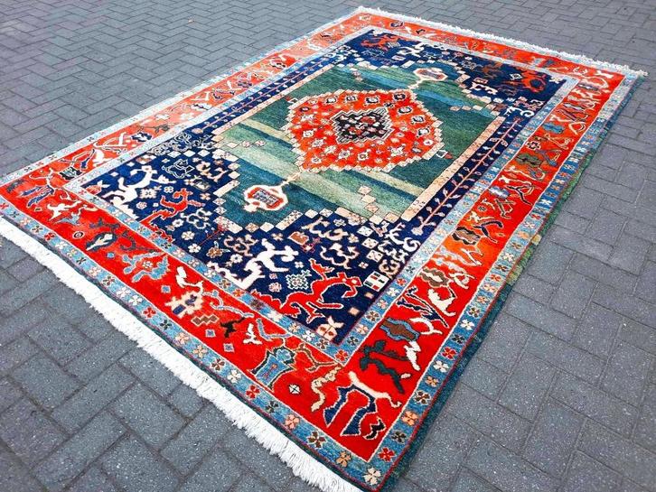 Prachtige Nomaden handgeknoopt Kazak tapijt-300 x 210-Abrash, Huis en Inrichting, Stoffering | Tapijten en Kleden, Zo goed als nieuw