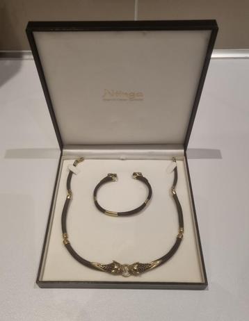 Gouden ketting en armband 14 kt jaguar Ntinga beschikbaar voor biedingen