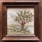 Handgemaakt Borduurwerk - Boom in Lijst, Ophalen of Verzenden
