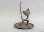 seba silver plated kat ring standaard 60's, Ophalen