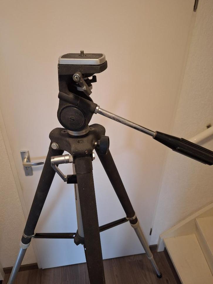 Statief voor video- en fotocamera, Audio, Tv en Foto, Fotografie | Statieven en Balhoofden, Zo goed als nieuw, Driepoot, 175 cm of meer