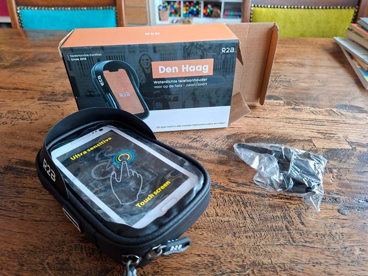 Waterdichte Telefoonhouder Fiets - R2B Den Haag, Fietsen en Brommers, Fietsaccessoires | Overige Fietsaccessoires, Ophalen of Verzenden