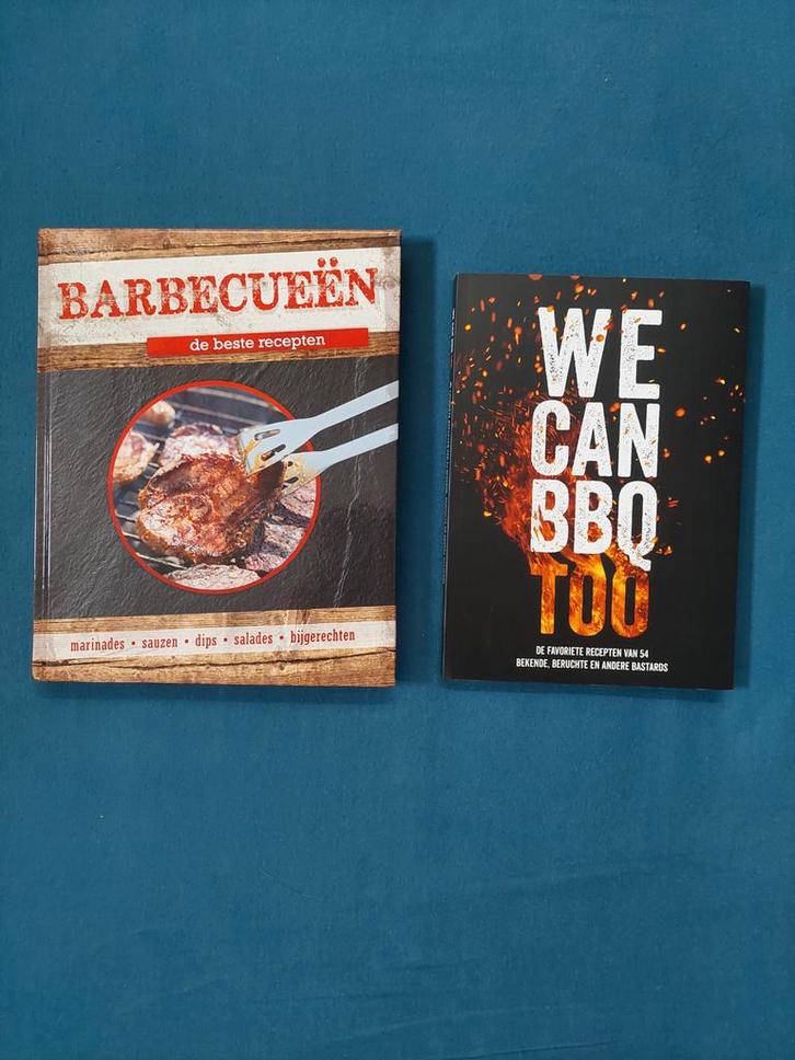 2 Barbecue Boeken: Barbecueën & We Can BBQ Too, Boeken, Kookboeken, Zo goed als nieuw, Hoofdgerechten, Tapas, Hapjes en Dim Sum