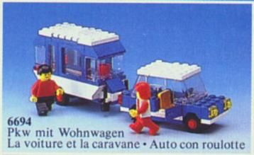 Lego 6694 auto met caravan