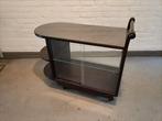 vintage serveerwagen trolley sidetable kastje met wielen, Huis en Inrichting, Tafels | Sidetables, Ophalen, Overige materialen