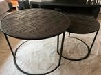 Bijzettafeltjes / salontafeltjes, Ophalen, Zo goed als nieuw, Rond, Minder dan 50 cm
