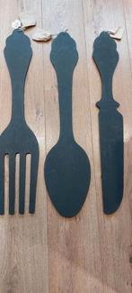 Krijtbord bestek vormen 3-delig/keuken /sierbestek, Ophalen of Verzenden, Nieuw