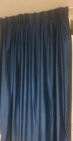 Nieuw Luxe Velvet Verduisterend Gordijn 125x260cm blauw, Huis en Inrichting, Stoffering | Gordijnen en Lamellen, 100 tot 150 cm