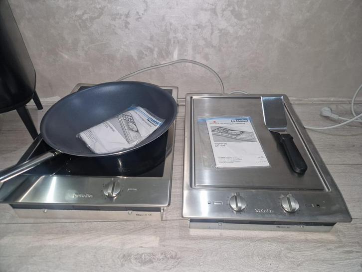 Miele domino kookplaten CS1326Y & CS1223I, Witgoed en Apparatuur, Kookplaten, Gebruikt, Inbouw, Inductie, Ophalen