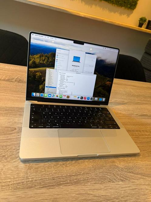 MacBook Pro 14 inch m2 16GB 512GB Zilver, Computers en Software, Apple Macbooks, Overige groottes, Ophalen