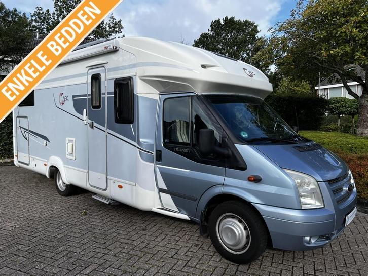 TEC Freetec 708 GK TI E&P levelsysteem 2x airco, Caravans en Kamperen, Campers, Bedrijf, tot en met 4, Half-integraal, T.E.C.