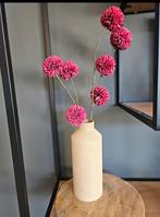 Ribbel vaas 25 cm beige 3D Design, Ophalen of Verzenden, Nieuw, Overige kleuren, Minder dan 50 cm