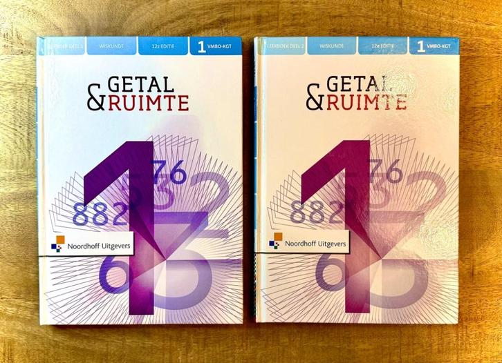 Getal & Ruimte 1 VMBO KGT Deel 1, Deel 2 Wiskunde 12e editie, Boeken, Schoolboeken, Zo goed als nieuw, Wiskunde B, VMBO, Ophalen of Verzenden