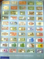 poster met historisch overzicht Ned. bankbiljetten, Ophalen of Verzenden, Nederland, Bankbiljetten