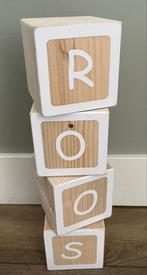 Grote Houten blokken met naam, Ophalen of Verzenden, Nieuw