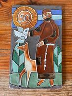 Plaquette - Henk Potters - afbeelding Franciscus, Ophalen of Verzenden
